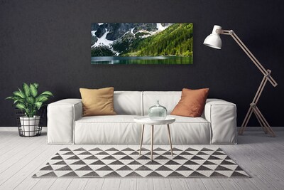 Obraz Canvas Jazero les hory príroda