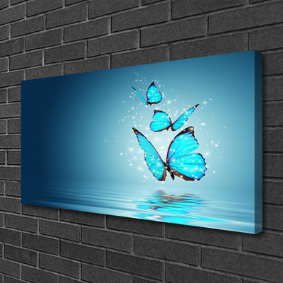 Obraz Canvas Motýle voda umenie