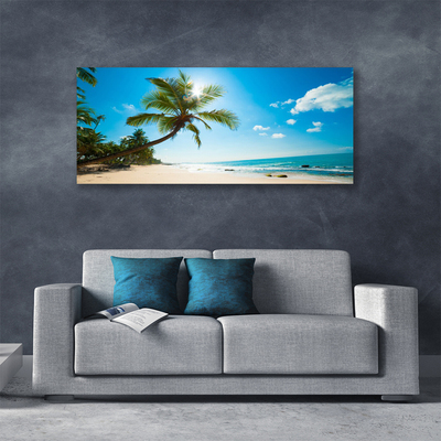 Obraz Canvas Palma strom pláž krajina