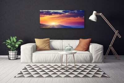 Obraz Canvas Slnko hory príroda