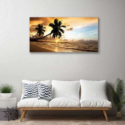 Obraz Canvas Palma stromy pláž krajina