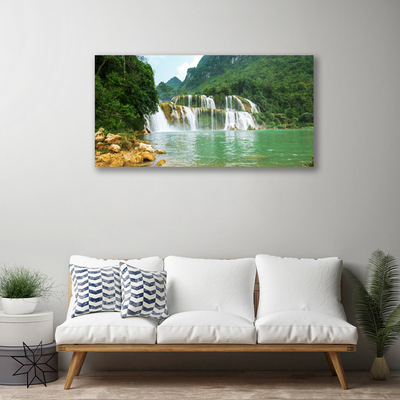 Obraz Canvas Les vodopád príroda