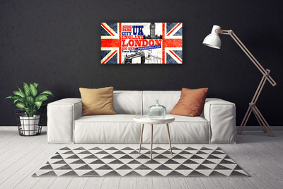 Obraz Canvas Londýn vlajka umenie