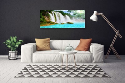 Obraz Canvas Vodopád jazero príroda