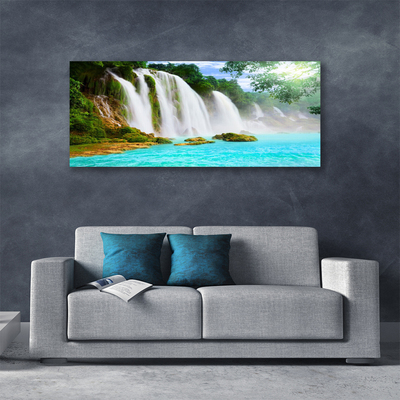 Obraz Canvas Vodopád jazero príroda