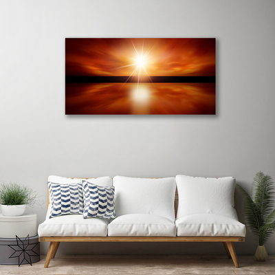Obraz Canvas Slnko nebo voda krajina