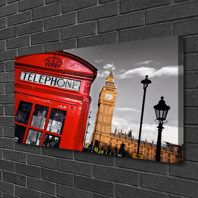 Obraz Canvas Telefónne budka londýn