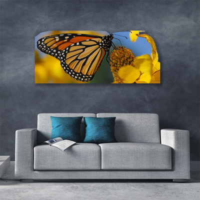 Obraz Canvas Motýľ kvet príroda