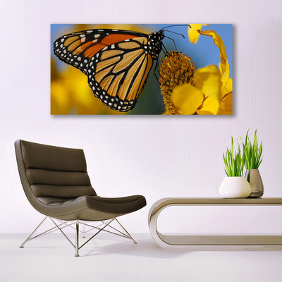 Obraz Canvas Motýľ kvet príroda