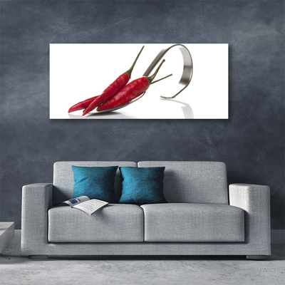 Obraz Canvas Chilli lyžica kuchyňa