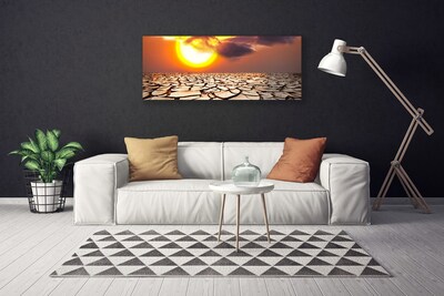 Obraz Canvas Slnko púšť krajina