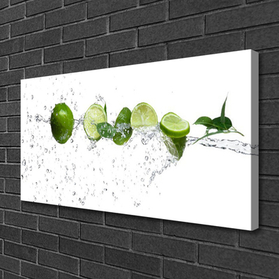 Obraz Canvas Limetka voda kuchyňa