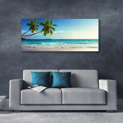 Obraz Canvas More pláž palma krajina