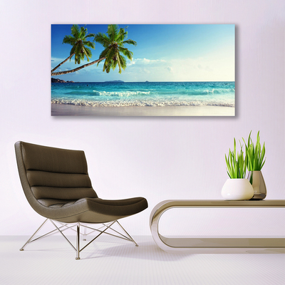Obraz Canvas More pláž palma krajina