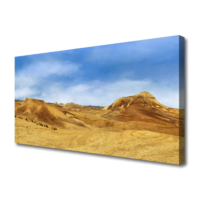 Obraz Canvas Púšť vrcholky krajina