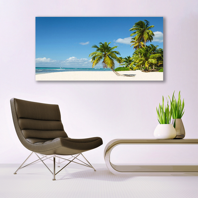Obraz Canvas Pláž palma more krajina