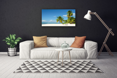 Obraz Canvas Pláž palma more krajina