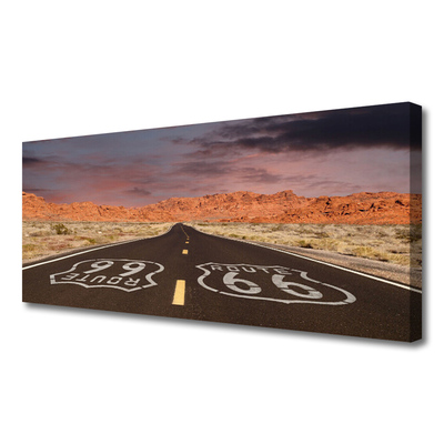 Obraz Canvas Diaľnica cesta púšť