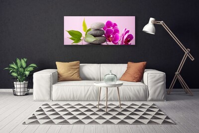 Obraz Canvas Orchidea vstavač kamene