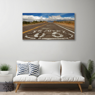 Obraz Canvas Cesta na púšti diaľnica