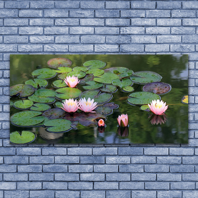Obraz Canvas Vodné lilie rybník príroda