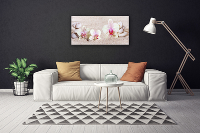 Obraz Canvas Orchidea kamene zen písek