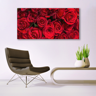 Obraz Canvas Červené ruže kvety príroda