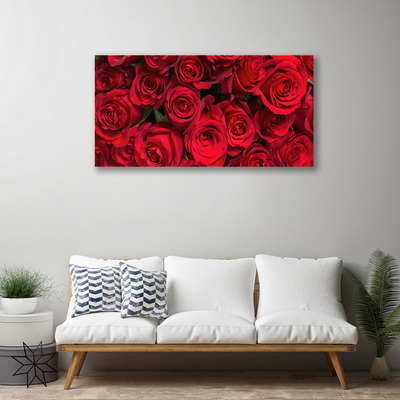 Obraz Canvas Červené ruže kvety príroda
