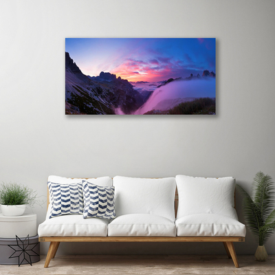 Obraz Canvas Hmla hory východ slnka