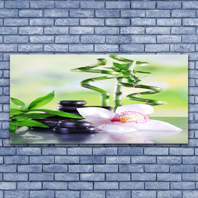 Obraz Canvas Orchidea bambus zen kúpele