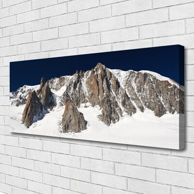 Obraz Canvas Zsněžené horské vrcholy