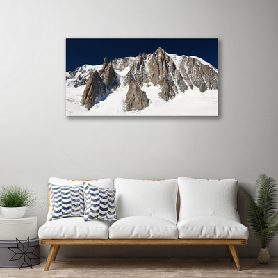 Obraz Canvas Zsněžené horské vrcholy
