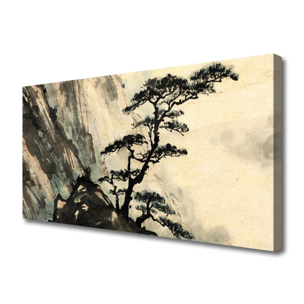 Obraz Canvas Maľovaný strom umenie