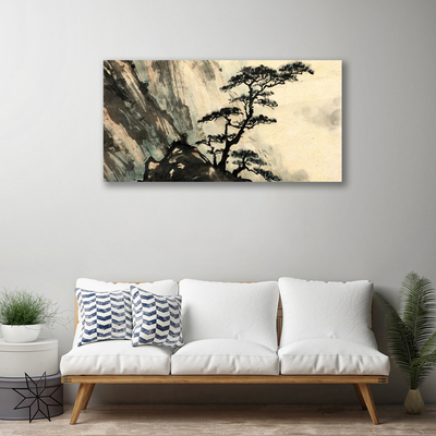 Obraz Canvas Maľovaný strom umenie