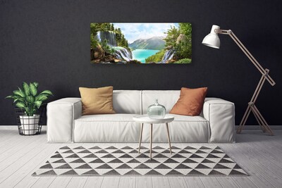 Obraz Canvas Záliv vodopád hory