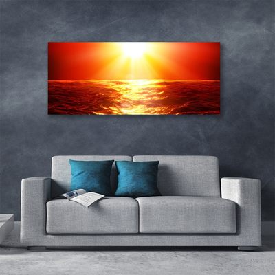 Obraz Canvas Západ slnka more vlna