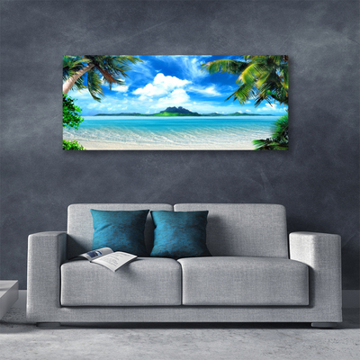 Obraz Canvas Palmy more tropický ostrov