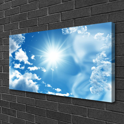 Obraz Canvas Slnko mraky nebo modré