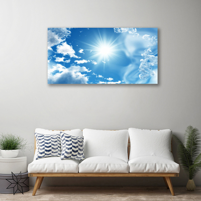 Obraz Canvas Slnko mraky nebo modré