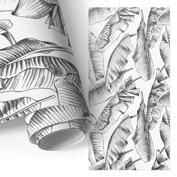 Samolepiaca fólia na nábytok s motívom banánových listov