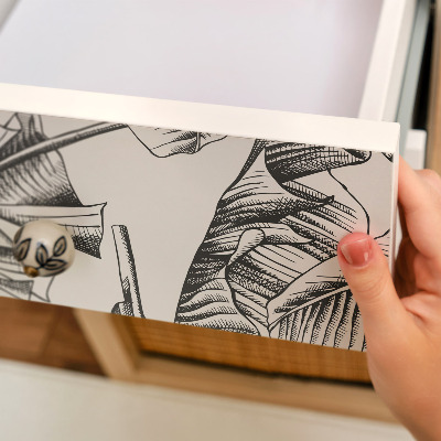 Samolepiaca fólia na nábytok s motívom banánových listov