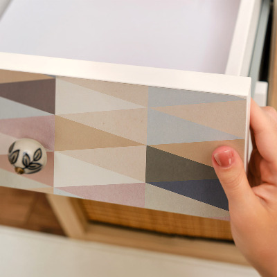 Nalepovacia fólia na nábytok s pastelovým geometrickým vzorom