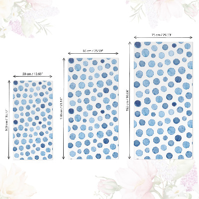 Tapeta na nábytok s motívom modrých bodiek