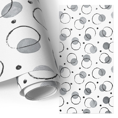 Samolepiaca tapeta na nábytok s motívom kreatívnych kruhov