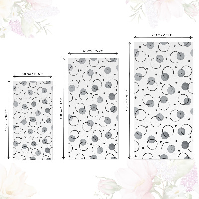 Samolepiaca tapeta na nábytok s motívom kreatívnych kruhov