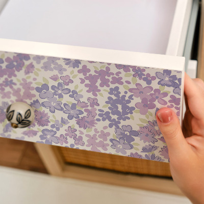 Nalepovacia fólia na nábytok s motívom farebných kvetov