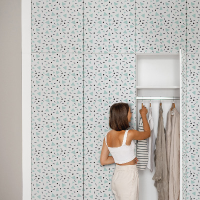 Samolepiaca tapeta na nábytok s geometrickým vzorom