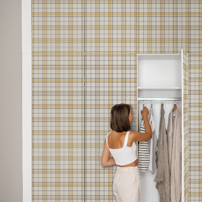 Samolepiaca tapeta na nábytok s geometrickým mriežkovým vzorom