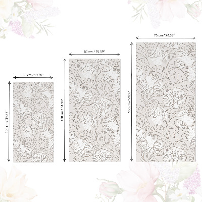 Lepiaca tapeta na nábytok s motívom listov monstery