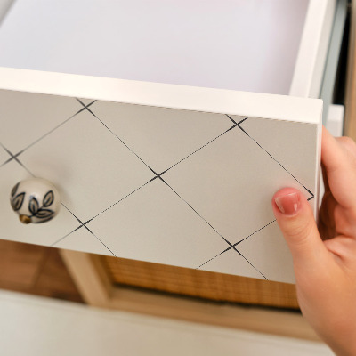 Samolepiaca fólia na nábytok s motívom geometrických kosoštvorcov